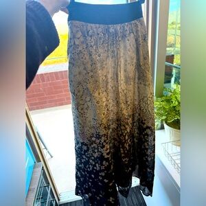 Vintage Anthropologie full Maxi skirt size XS